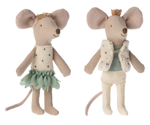 עכברים תאומים מלכותיים, אחות ואח קטנים בקופסה