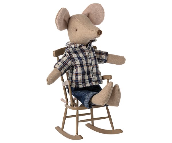 כסא נדנדה צעצוע, עכבר - חום בהיר