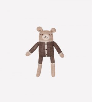 דובי קטן  בבגד גוף חום מצמר אלפקה