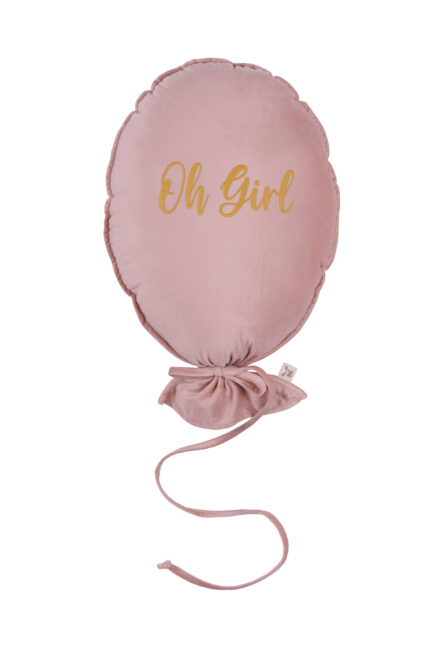 כרית קטיפה בצורת בלון – ורוד – Oh Girl