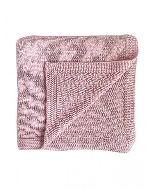 שמיכת במבוק-כותנה – Dusty Pink